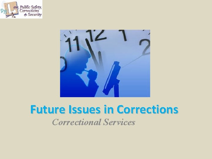 Future Issues in Corrections Correctional Services 