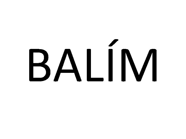 BALÍM 