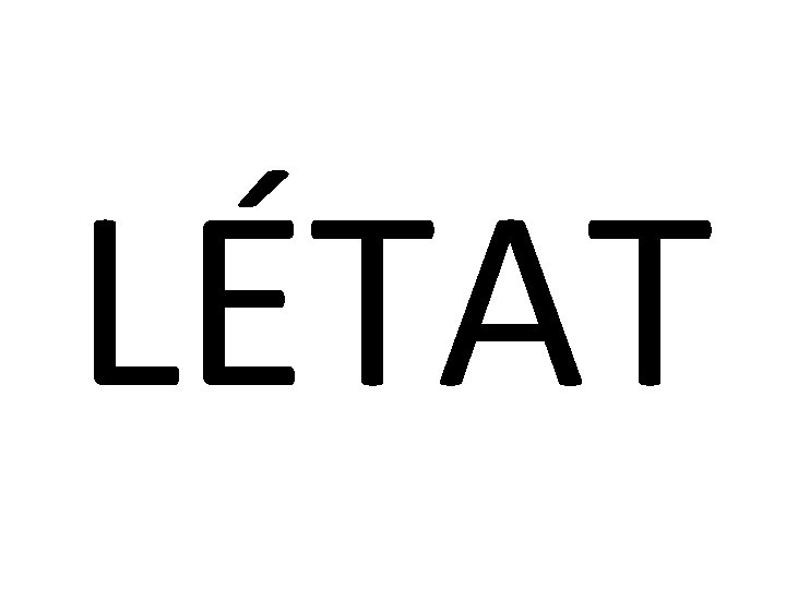 LÉTAT 