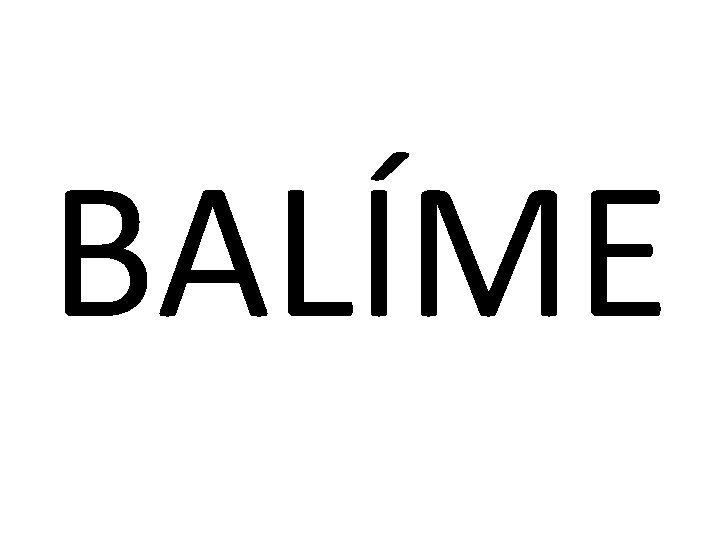 BALÍME 