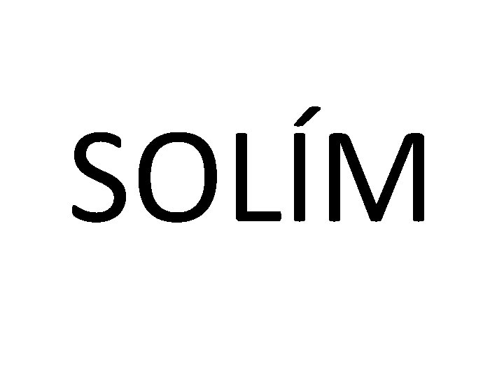 SOLÍM 