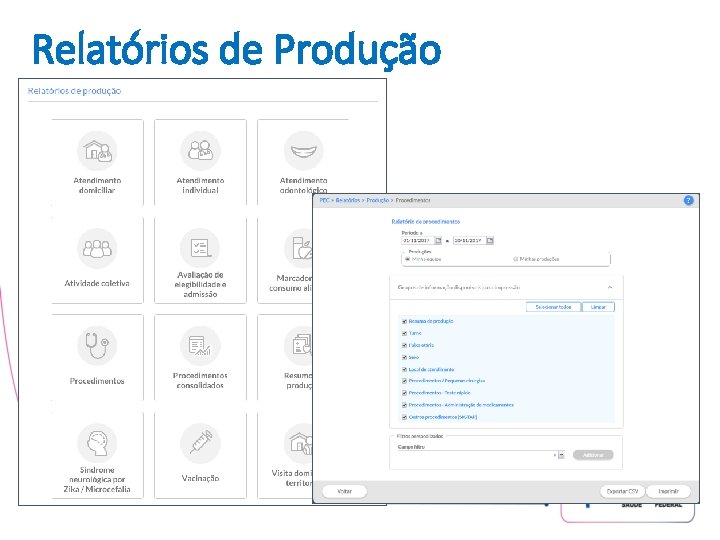 Relatórios de Produção 
