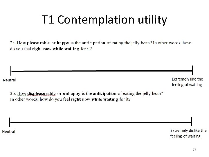 T 1 Contemplation utility 75 