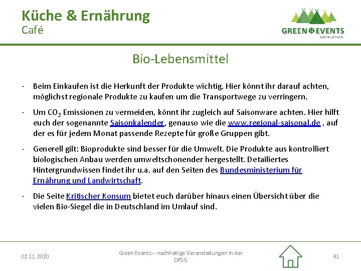 Küche & Ernährung Café Bio-Lebensmittel - Beim Einkaufen ist die Herkunft der Produkte wichtig.