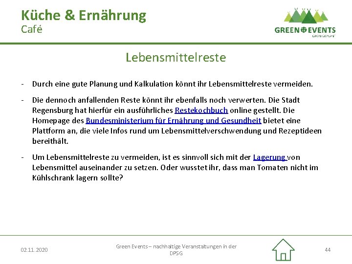 Küche & Ernährung Café Lebensmittelreste - Durch eine gute Planung und Kalkulation könnt ihr