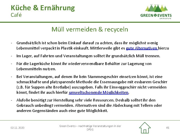 Küche & Ernährung Café Müll vermeiden & recyceln - Grundsätzlich ist schon beim Einkauf