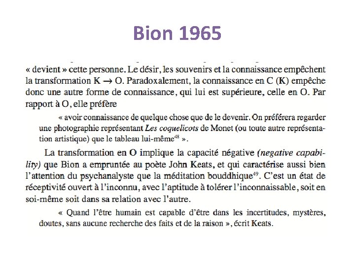 Bion 1965 