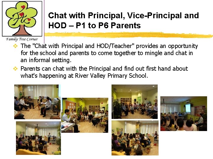 Chat with Principal, Vice-Principal and HOD – P 1 to P 6 Parents v