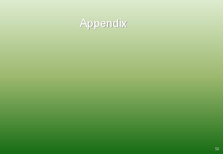 Appendix 50 