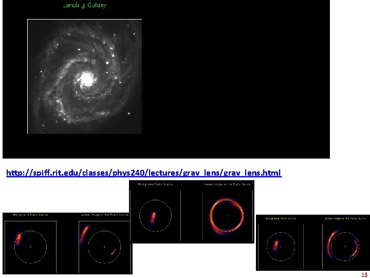 http: //spiff. rit. edu/classes/phys 240/lectures/grav_lens. html 13 