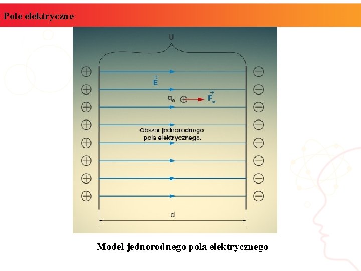 Pole elektryczne Model jednorodnego pola elektrycznego 