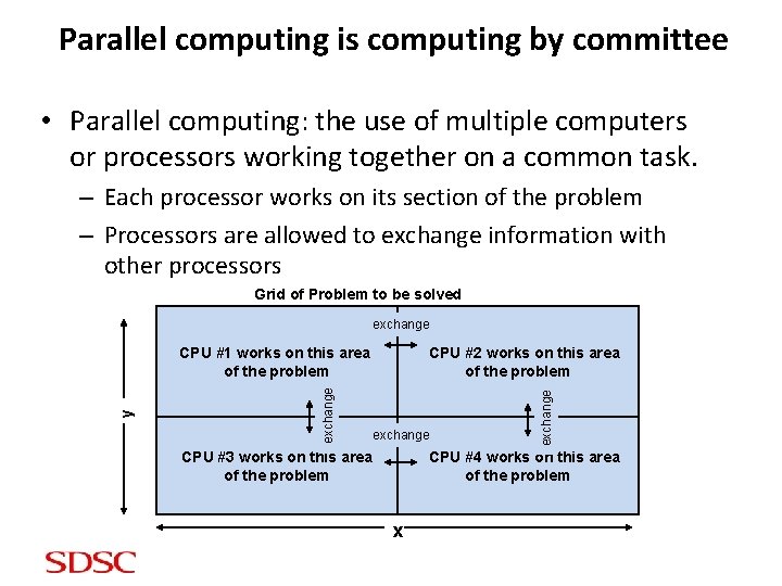 Parallel computing is computing by committee • Parallel computing: the use of multiple computers