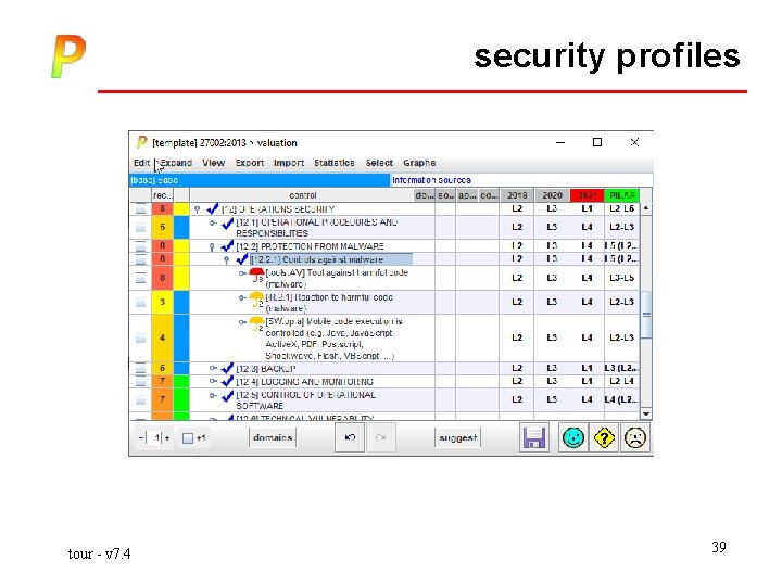 security profiles tour - v 7. 4 39 