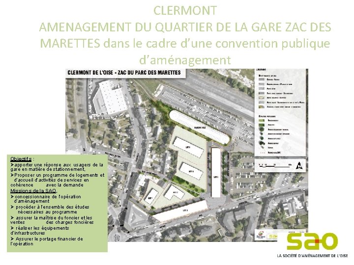 CLERMONT AMENAGEMENT DU QUARTIER DE LA GARE ZAC DES MARETTES dans le cadre d’une