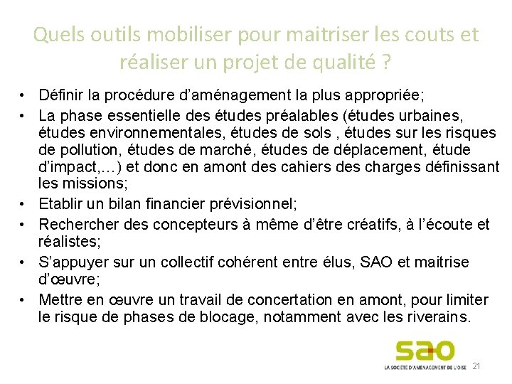 Quels outils mobiliser pour maitriser les couts et réaliser un projet de qualité ?