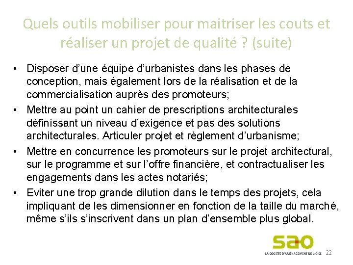 Quels outils mobiliser pour maitriser les couts et réaliser un projet de qualité ?