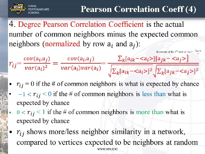 Pearson Correlation Coeff (4) • 