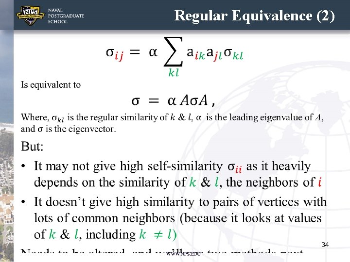 Regular Equivalence (2) • 34 