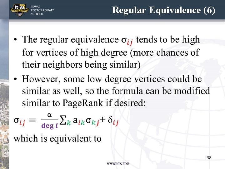 Regular Equivalence (6) • 38 