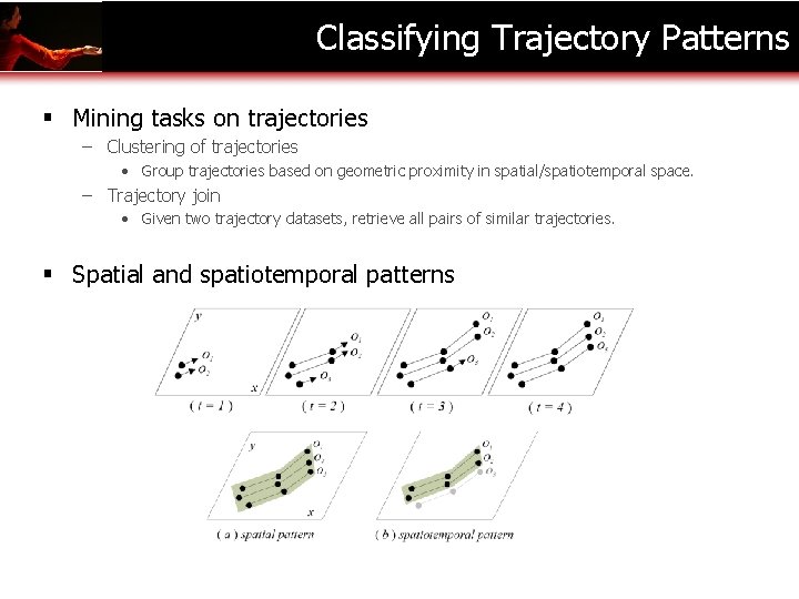 Classifying Trajectory Patterns § Mining tasks on trajectories – Clustering of trajectories • Group