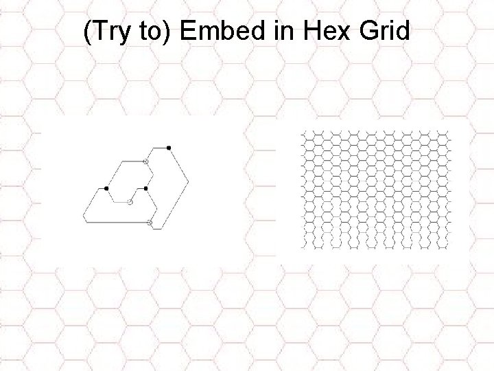 (Try to) Embed in Hex Grid 