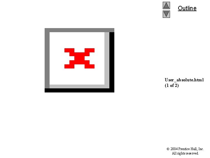 Outline User_absolute. html (1 of 2) 2004 Prentice Hall, Inc. All rights reserved. 