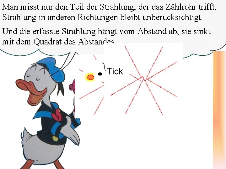 Man So ein misst Geigerzähler nur den Teilkann der zwar Strahlung, die Strahlenbelastung der