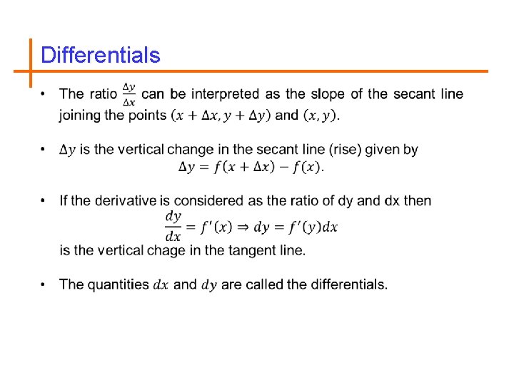 Differentials 