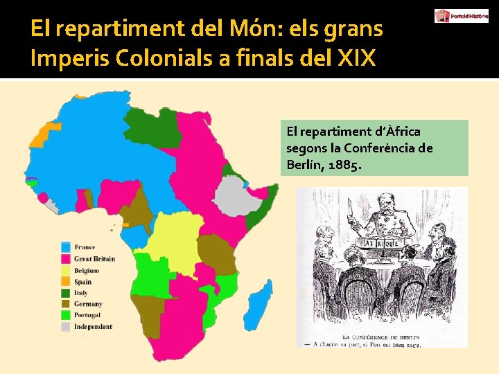 El repartiment del Món: els grans Imperis Colonials a finals del XIX El repartiment