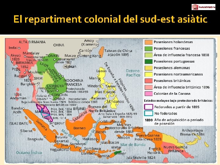 El repartiment colonial del sud-est asiàtic 