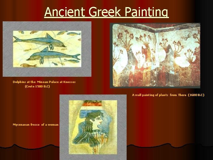 Ancient Greek Painting Dolphins at the Minoan Palace at Knossos (Crete 1500 B. C)