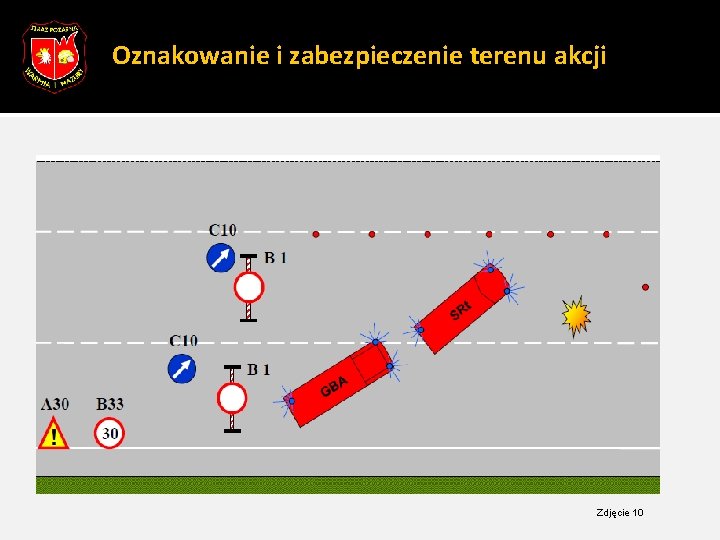 20 Oznakowanie i zabezpieczenie terenu akcji Zdjęcie 10 