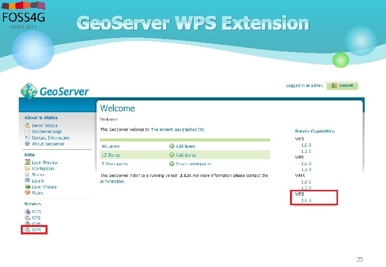 Geo. Server WPS Extension 25 