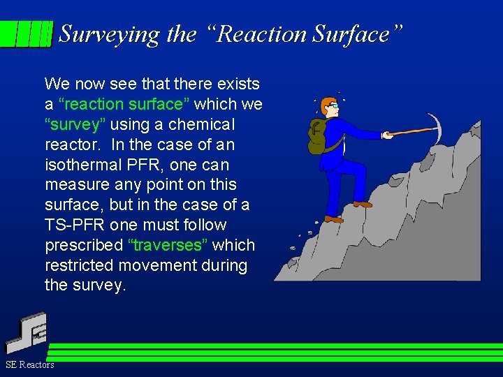Surveying the “Reaction Surface” We now see that there exists a “reaction surface” which