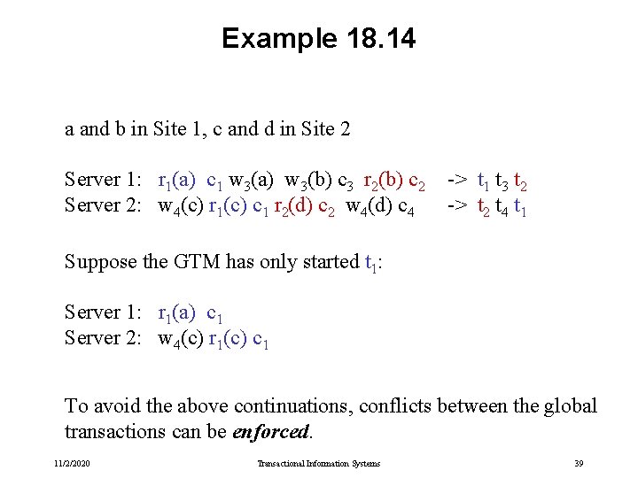 Example 18. 14 a and b in Site 1, c and d in Site Example 18. 14 a and b in Site 1, c and d in Site