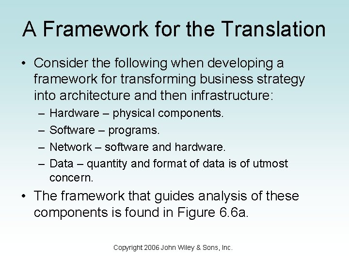 Translation Framework Chapter 6 Architecture and Infrastructure Managing and Using