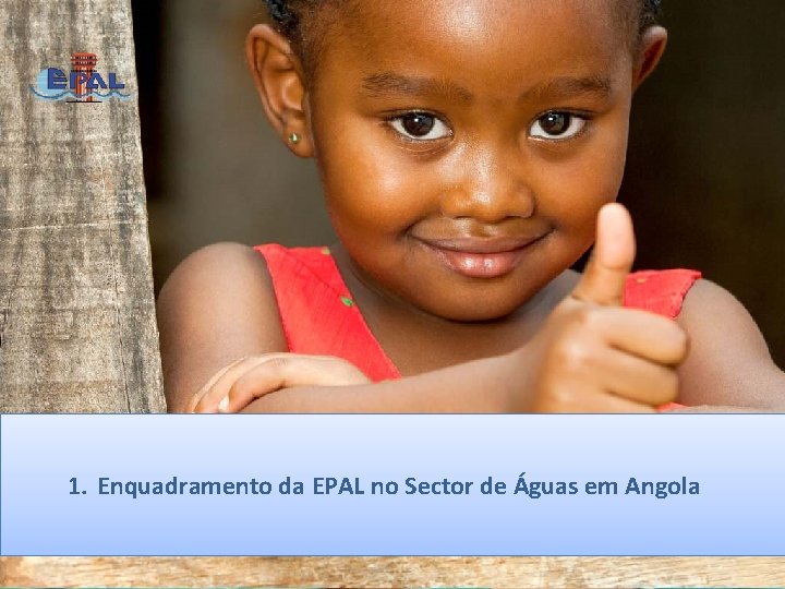 1. Enquadramento da EPAL no Sector de Águas em Angola 