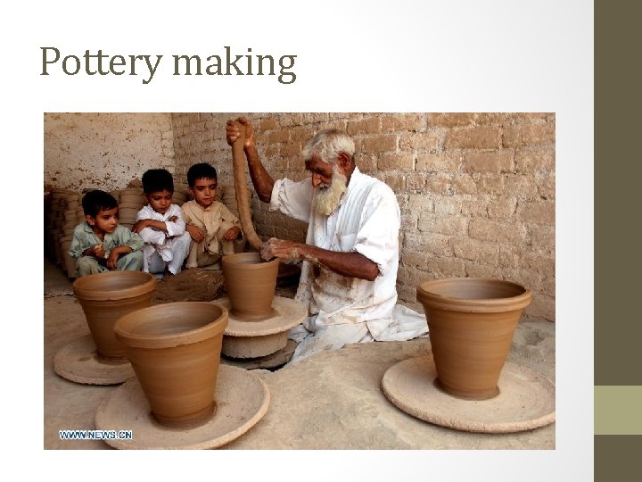 Pottery making 