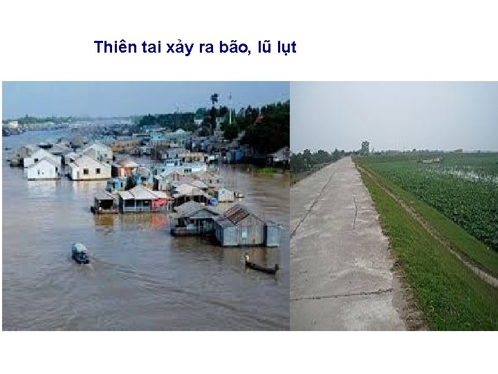 Thiên tai xảy ra bão, lũ lụt 