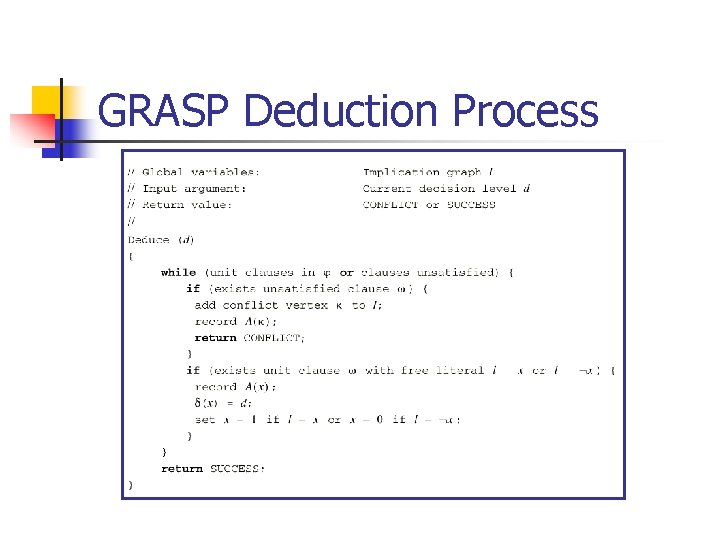 GRASP Deduction Process 