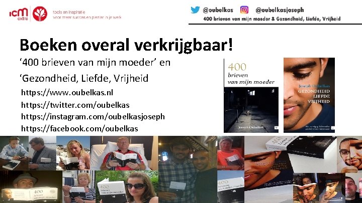 Boeken overal verkrijgbaar! ‘ 400 brieven van mijn moeder’ en ‘Gezondheid, Liefde, Vrijheid https: