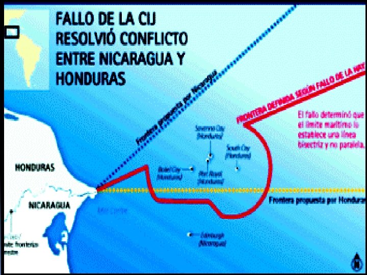 2) CONTROVERSIA TERRITORIAL Y MARÍTIMA ENTRE NICARAGUA Y HONDURAS EN EL MAR DEL CARIBE