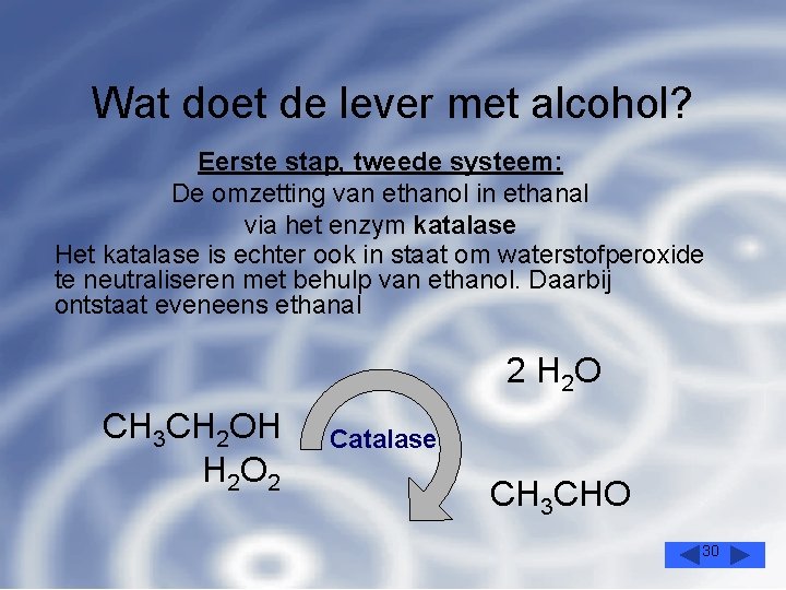 Wat doet de lever met alcohol? Eerste stap, tweede systeem: De omzetting van ethanol