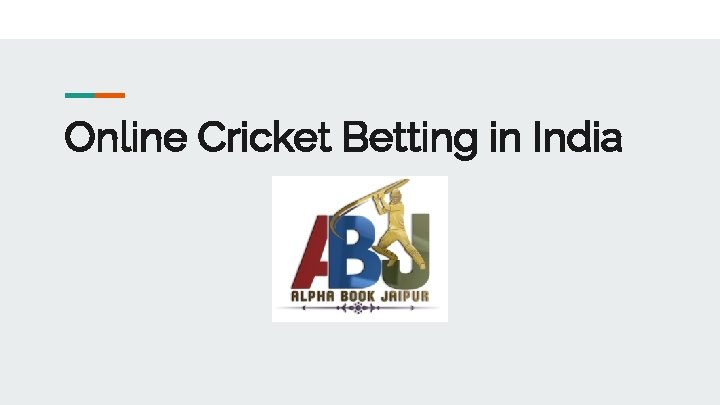 Online Cricket Betting in India 