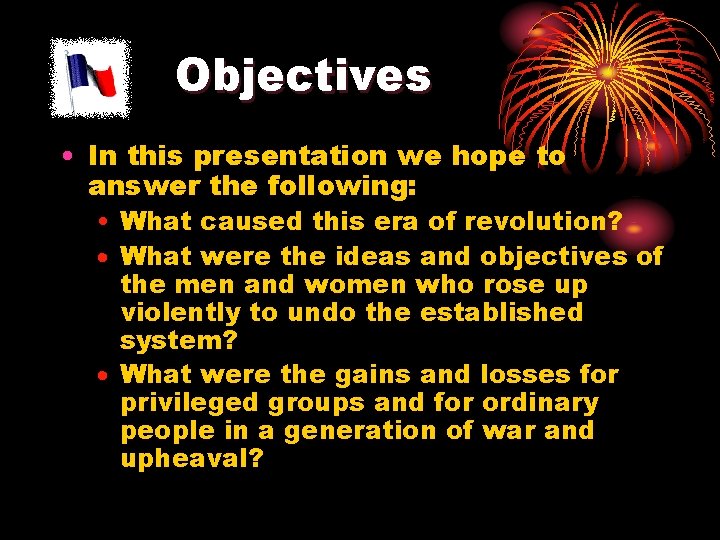 Objectives • In this presentation we hope to answer the following: • What caused Objectives • In this presentation we hope to answer the following: • What caused