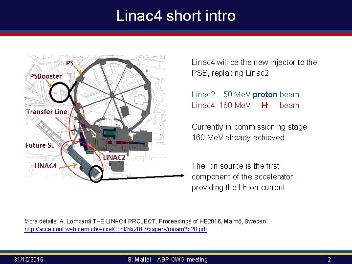 Linac 4 short intro Linac 4 will be the new injector to the PSB, Linac 4 short intro Linac 4 will be the new injector to the PSB,