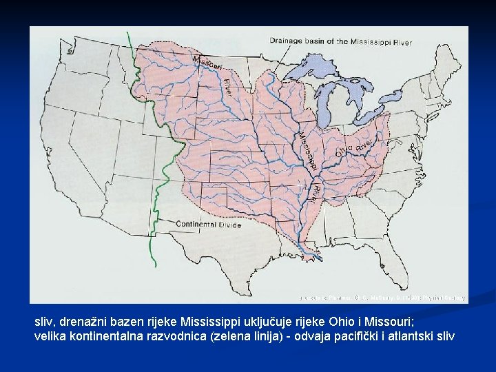 preuzeto iz: Plummer, Ch. C. , Mc. Geary, D. (1993): Physical Geology sliv, drenažni