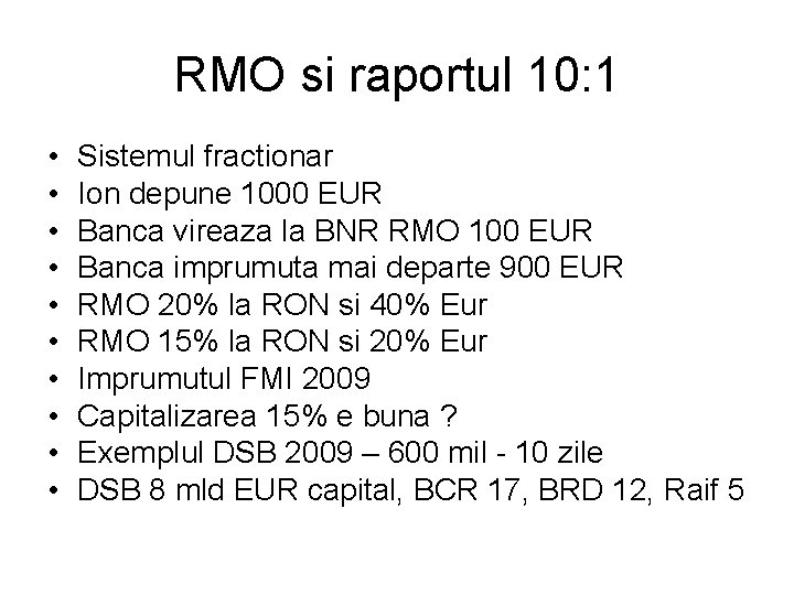 RMO si raportul 10: 1 • • • Sistemul fractionar Ion depune 1000 EUR RMO si raportul 10: 1 • • • Sistemul fractionar Ion depune 1000 EUR