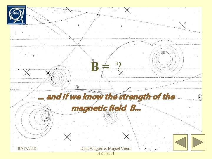 B= ? … and if we know the strength of the magnetic field B…