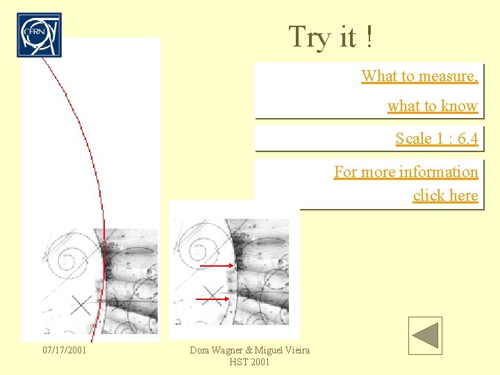 Try it ! What to measure, what to know Scale 1 : 6. 4
